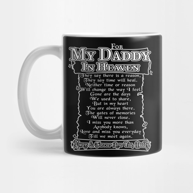 For My Daddy In Heaven Missing Dad Poem Father S Day Gift Idea