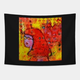 Red Hot Summer Girl Tapestry