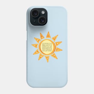 To Be Incarnational in Youth Ministry Sunshine Quote Phone Case