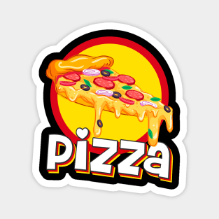 Pizza Cheesy Slice Delicious Magnet