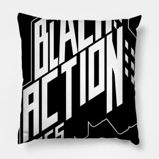 Black Action Tees-Beat Street Logo Pillow