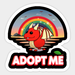 Adopt Me Dragon Aufkleber Teepublic De