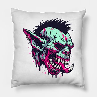 Horror orc head Pillow