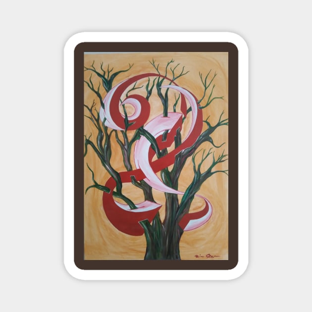 magic tree Magnet by kevcol1000