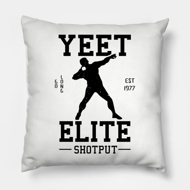 Yeet Elite Shotput Athlete Track N Field Athletics Pillow by atomguy