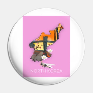 North Korea Travel map Pin