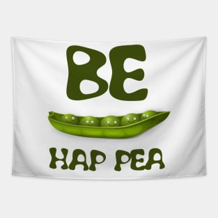 Be hap pea, cute peas in a row Tapestry