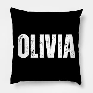 Olivia Name Gift Birthday Holiday Anniversary Pillow