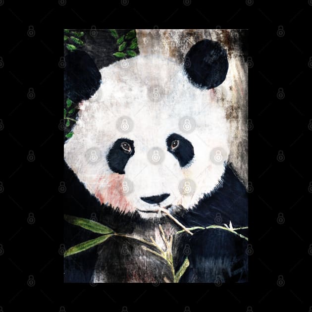 Panda Bear by teenamarie23art