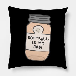 Softball Is My Jam Pillow