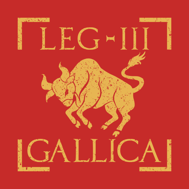 Legio III Gallica Taurus Bull Emblem Roman Legion by zeno27