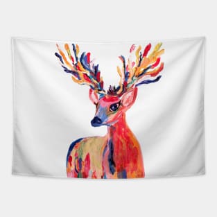 Lovely autumn deer Tapestry