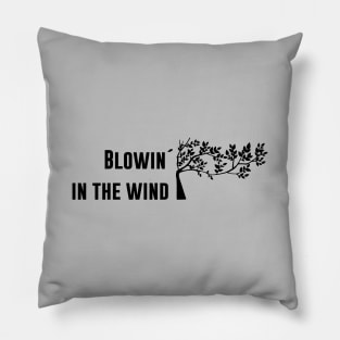 Blowin´ in the wind, black Pillow