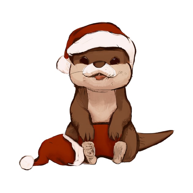 Cute Otter Drawing by Play Zoo