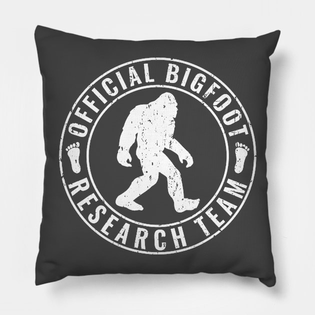 Bigfoot Research Team! Pillow by The Convergence Enigma