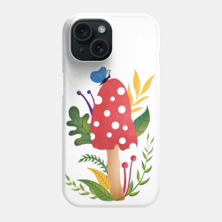 Mushroom in my garden Phone Case