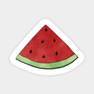 Watermelon Slice Watercolor Magnet