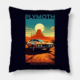 Roaring Resurrection: The 1970 Plymouth Road Runner Revival Pillow