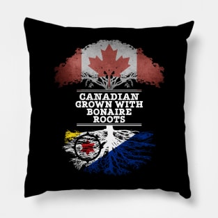 Canadian Grown With Bonaire Roots - Gift for Bonaire With Roots From Bonaire Pillow