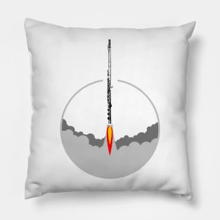 flute rocket Pillow