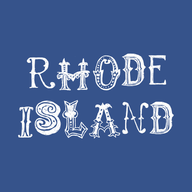 Discover Rhode Island 50 States Names - Rhode Island - T-Shirt