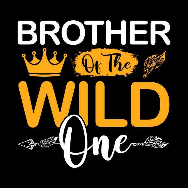 Brother of The Wild One Girl Birthday Matching Family Party by Albatross