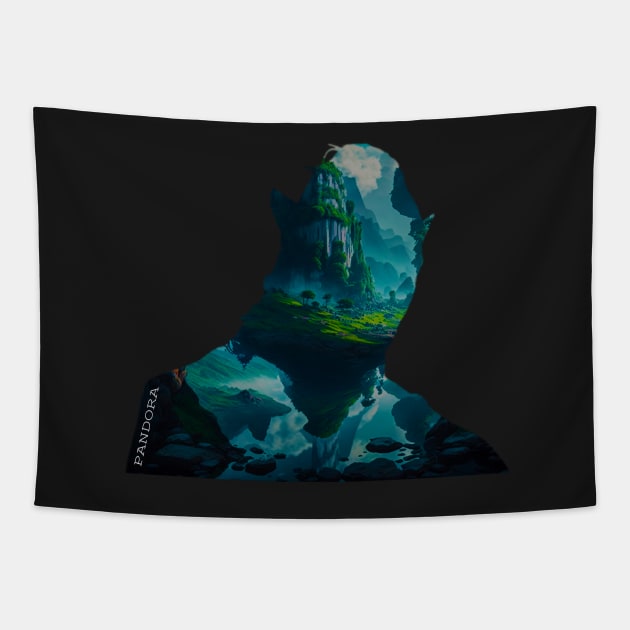 PANDORA - JAKE SULLY Tapestry by Switch-Case