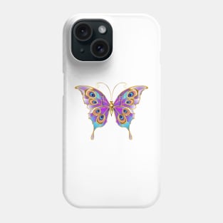 Jewelry Butterfly Peacock Phone Case