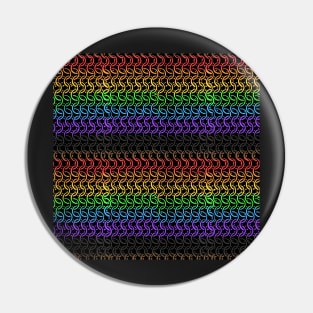 Progress Pride Flag Chainmail Print Pin