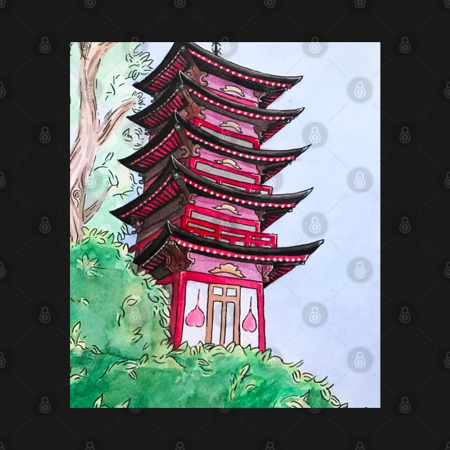 Japanese Tower by Lady Lilac