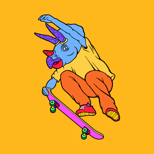 Skate Triceratops by Woah_Jonny