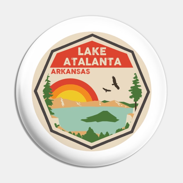 Lake Atalanta Arkansas Colorful Scene Pin by POD4