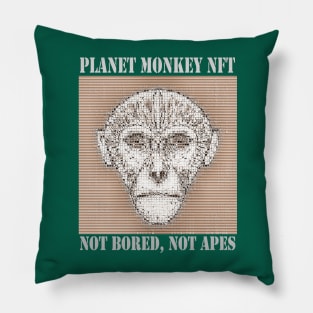 Planet Monkey Animals Not Bored Apes Pillow