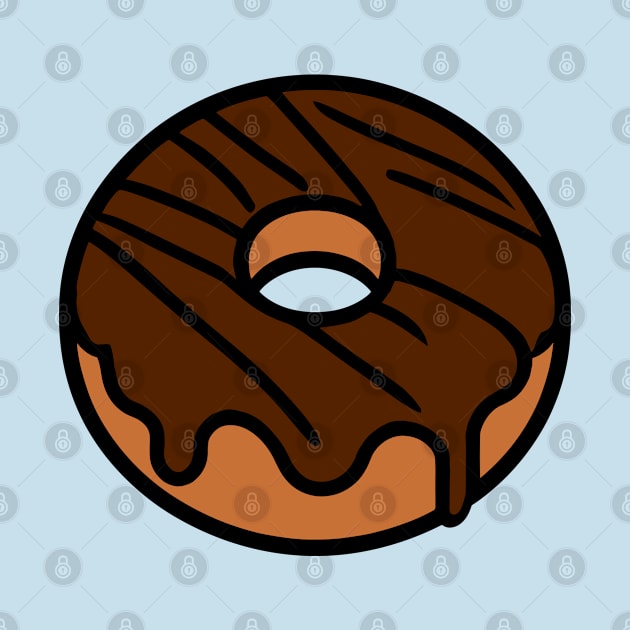 Chocolate Frosted Donut by KayBee Gift Shop