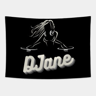 DJane DeeJay Vinyl Turntable Mixing Tapestry