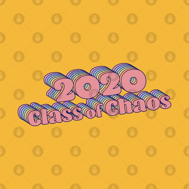 2020 Class of Chaos - Rainbow Retro Girl by Jitterfly