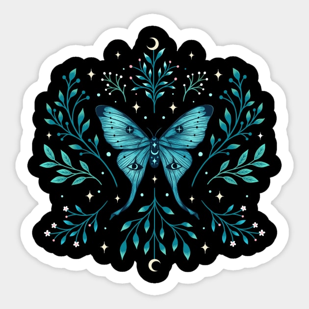 Luna Moth Sticker