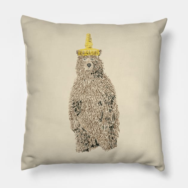 Honey Bear Pillow by PodDesignShop