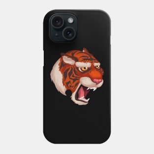Edgy Tiger Face Phone Case