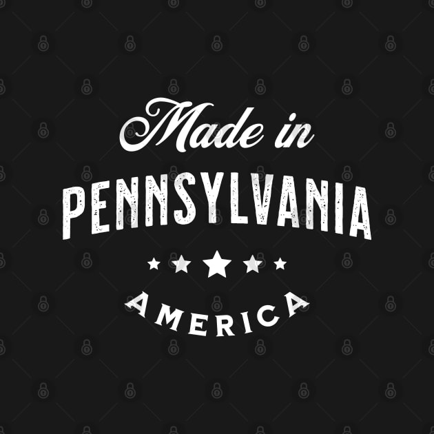 Made In Pennsylvania, USA - Vintage Logo Text Design by VicEllisArt