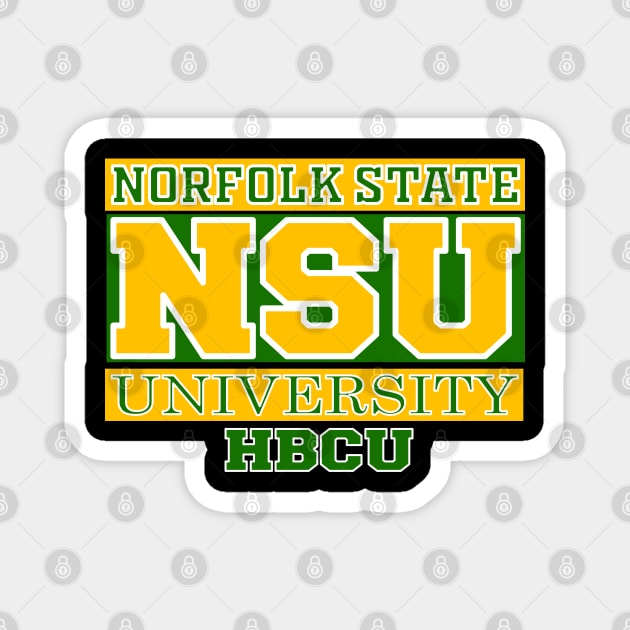 Norfolk State 1935 University Apparel Magnet by HBCU Classic Apparel Co