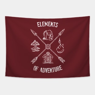 Elements of Adventure - white Tapestry