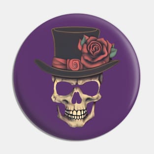 Skullz n' Roses Pin