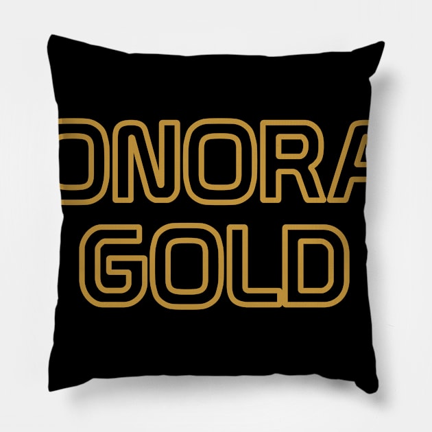 Monorail Gold Pillow by Tomorrowland Arcade