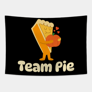 Team Pie Pumpkin Pie Thanksgiving Halloween Tapestry