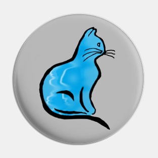 Fluid Cat Pin