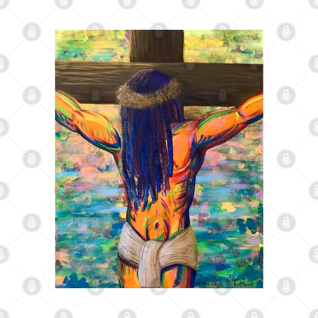 Jesus Christ Colorful Painting by Hobosart