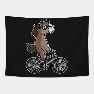 Horse Bicycle Cyclist Cycling design Tapestry