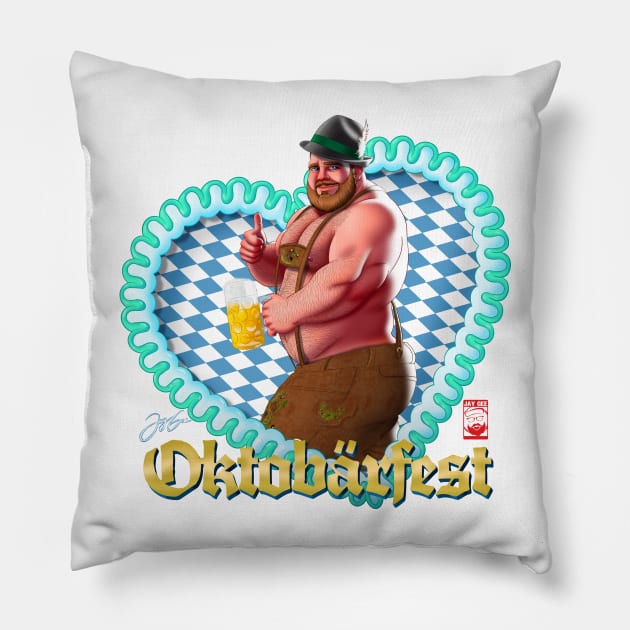 Oktobbärfest Pillow by JayGeeArt