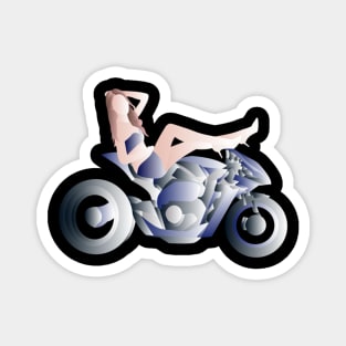 Biker Chick Magnet